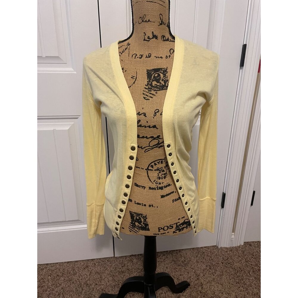 Lightweight yellow cardigan